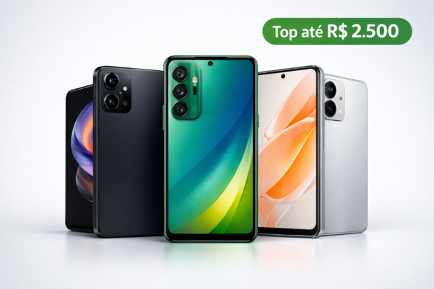 Melhores celulares até R$ 2.500 em 2026